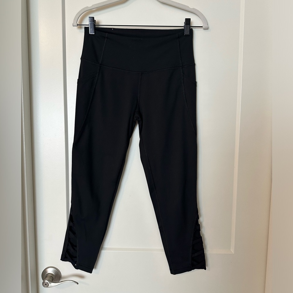 VSX Black Athletic Cropped Leggings